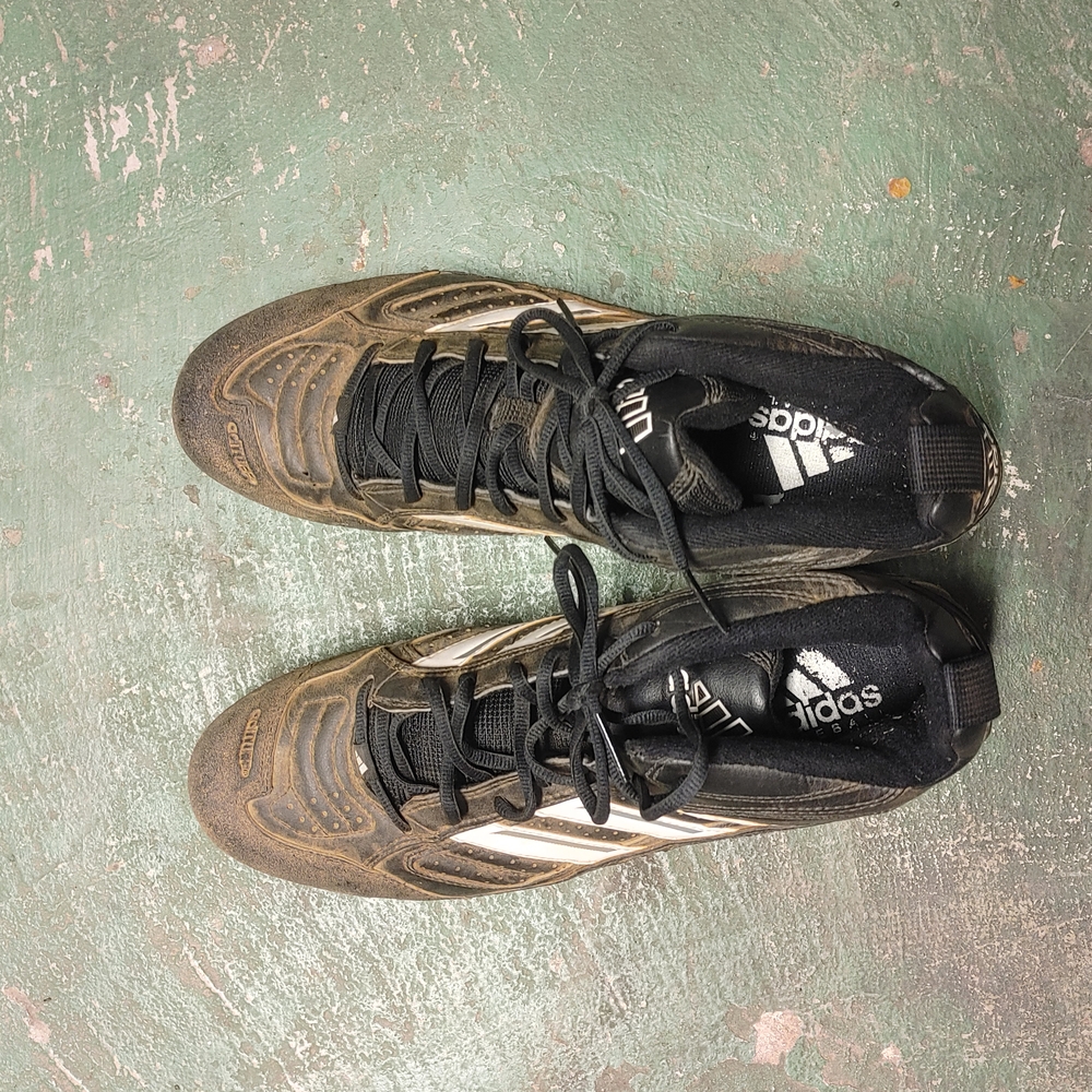 Adidas Black and White Athletic Shoes for Performance